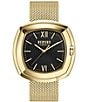 Color:Gold - Image 1 - Versus By Versace Men's U and Me Quartz Analog Gold Stainless Steel Mesh Bracelet Watch