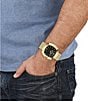 Color:Gold - Image 5 - Versus By Versace Men's U and Me Quartz Analog Gold Stainless Steel Mesh Bracelet Watch