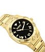 Color:Gold - Image 2 - Versus By Versace Women's Echo Park Analog Black Dial Gold Stainless Steel Bracelet Watch