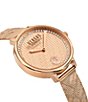 Color:Rose Gold - Image 2 - Versus By Versace Women's La Villette Crystal Analog Rose Gold Stainless Steel Bracelet Watch