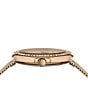 Color:Rose Gold - Image 3 - Versus by Versace Women's Lea Crystal Analog Rose Gold Stainless Steel Mesh Bracelet Watch