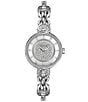Color:Silver - Image 1 - Versus By Versace Women's Les Docks Crystal Analog Stainless Steel Bracelet Watch