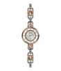 Color:Two Tone Rose Gold - Image 1 - Versus By Versace Women's Les Docks Crystal Analog Two Tone Stainless Steel Bracelet Watch