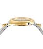 Color:Two Tone - Image 2 - Versus By Versace Women's Tortona Crystal Two Hand Two Tone Stainless Steel Bracelet Watch