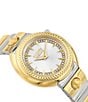 Color:Two Tone - Image 3 - Versus By Versace Women's Tortona Crystal Two Hand Two Tone Stainless Steel Bracelet Watch