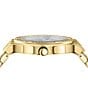 Color:Gold - Image 3 - Versus By Versace Women's Vittoria Crystal Analog Gold Stainless Steel Bracelet Watch