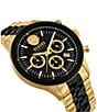 Color:Two Tone - Image 3 - Versus Versace Men's Colonne Chronograph Two Tone Stainless Steel Bracelet Watch