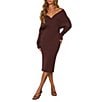 VICI Collection Bodycon Sweater Dress - Image 5