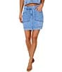 VICI Collection Coordinating Denim Mini Skirt - Image 1