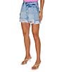 VICI Collection Distressed Denim Frayed 4#double; Shorts - Image 2