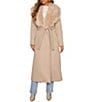 VICI Collection Fuzzy Collar Long Sleeve Trench Coat - Image 3