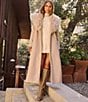 VICI Collection Fuzzy Collar Long Sleeve Trench Coat - Image 5