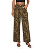 VICI Collection Leopard Straight Leg Jeans - Image 1