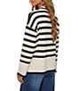 VICI Collection Mockneck Striped Sweater - Image 2