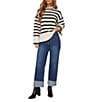 VICI Collection Mockneck Striped Sweater - Image 5