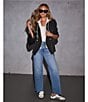 VICI Collection Outerwear Hooded Long Sleeve Blazer - Image 5