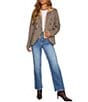 VICI Collection Outerwear Hooded Long Sleeve Blazer - Image 3