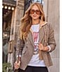 VICI Collection Outerwear Hooded Long Sleeve Blazer - Image 6
