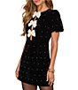 VICI Collection Pearl Mini Dress - Image 3