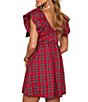 VICI Collection Plaid Bow Dress - Image 2