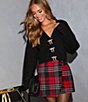 VICI Collection Plaid Mini Skirt - Image 6