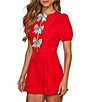 VICI Collection Red Bow Romper - Image 3