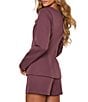 VICI Collection Square Neck Long Sleeve Blazer Bodice Romper - Image 6
