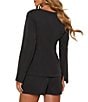 VICI Collection Square Neck Long Sleeve Blazer Bodice Romper - Image 2