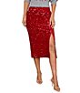 VICI Collection Sequin Midi Skirt - Image 1