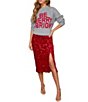 VICI Collection Sequin Midi Skirt - Image 4