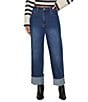 VICI Collection Straight Leg Cuffed Jeans - Image 1