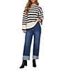 VICI Collection Straight Leg Cuffed Jeans - Image 5