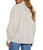 VICI Collection Striped Long Sleeve Button Down Top - Image 2