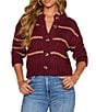 VICI Collection Striped Long Sleeve Cardigan - Image 1