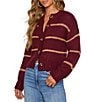 VICI Collection Striped Long Sleeve Cardigan - Image 3