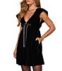 VICI Collection Velvet Bow Dress - Image 3