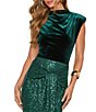 VICI Collection Woven Velvet Cap Sleeve Top - Image 5