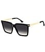 Victoria Beckham Women's VB1022/S 56mm Rectangle Sunglasses - Image 1