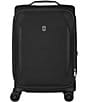 Color:Black - Image 1 - Crosslight Frequent Flyer Plus Carry On 22#double; Softside Spinner Suitcase