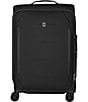 Color:Black - Image 1 - Crosslight Medium 26#double; Softside Spinner Suitcase