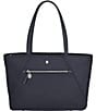 Color:Blue - Image 1 - Victoria Signature Tote Bag