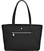 Color:Black - Image 1 - Victoria Signature Tote Bag