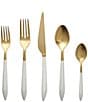 VIETRI Ares Oro & Light Grey Five-Piece Place Setting - Image 4