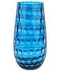 VIETRI Bolla Glass Pebbled Vase, Color:Blue - Image 1