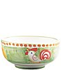 Color:Green - Image 1 - Campagna Chicken Gallina Print Cereal Bowl