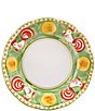 Color:Green - Image 1 - Campagna Chicken Gallina Print Dinner Plate