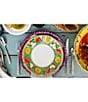 Color:Green - Image 2 - Campagna Chicken Gallina Print Dinner Plate
