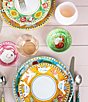 VIETRI Campagna Chicken Gallina Print Olive Oil Bowl, Color:Green - Image 3
