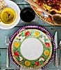 Color:Green - Image 2 - Campagna Chicken Gallina Print Salad Plate
