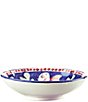 VIETRI Campagna Pesce Fish Print Coupe Pasta Bowl, Color:Blue - Image 1